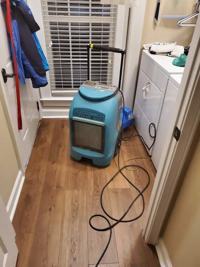 Commercial dehumidifier deployed for Flood Damage Cleanup in Granbury