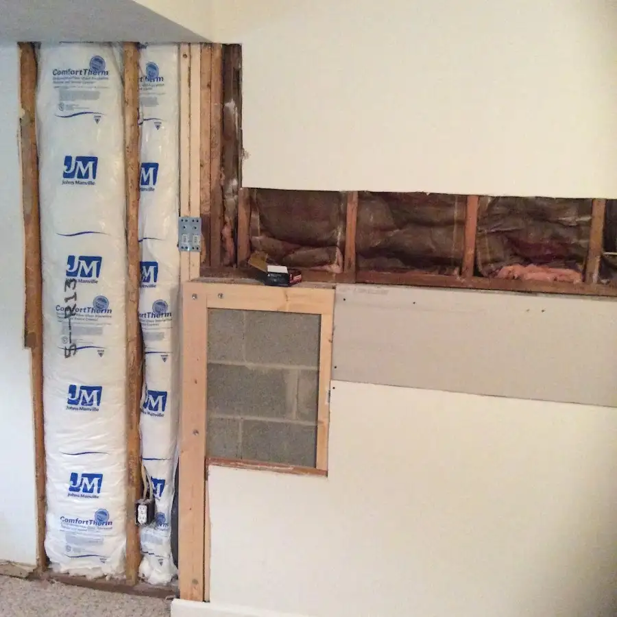 Wall insulation replacement during Odor Removal & Deodorization in Granbury
